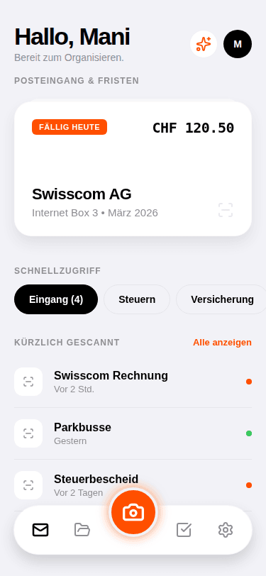 Sortio App Interface