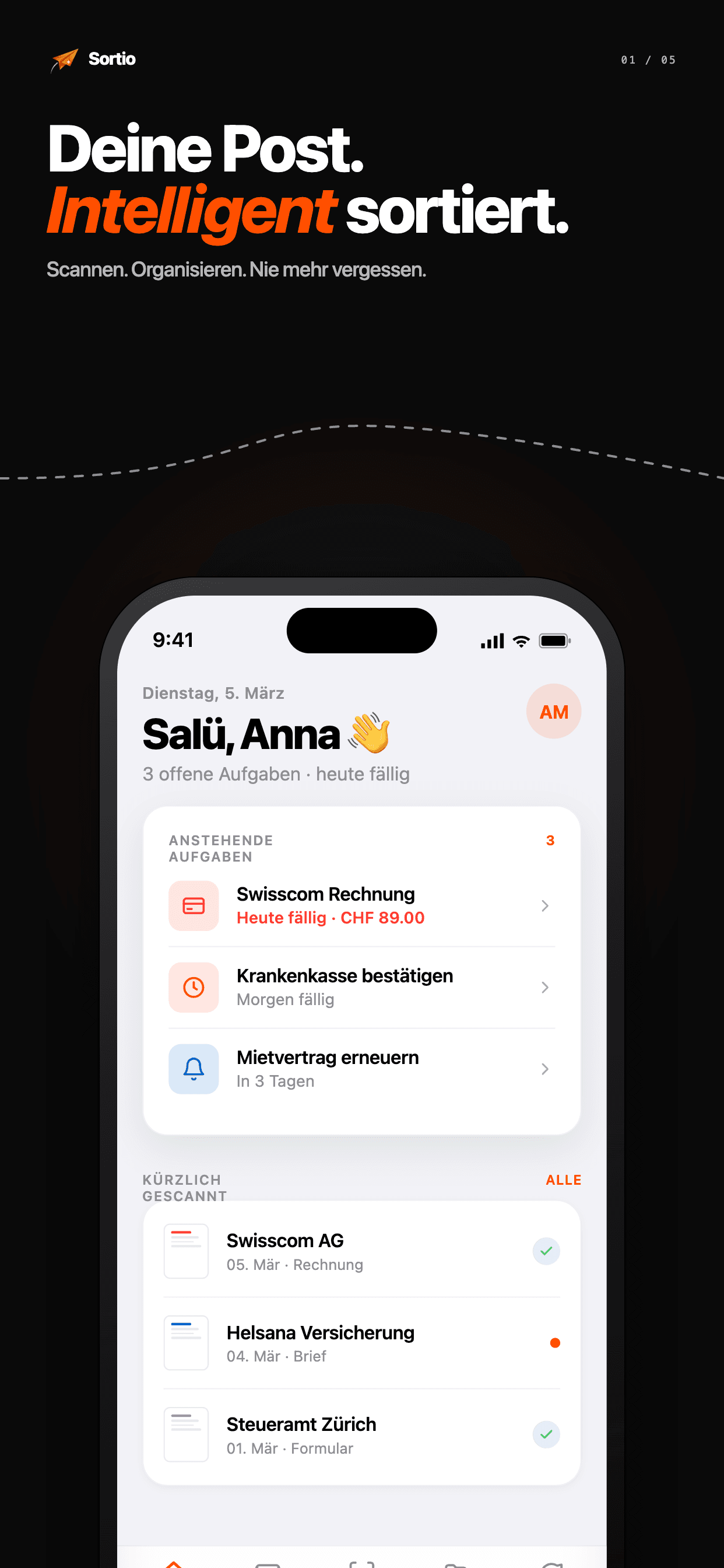 Sortio – Deine Post intelligent sortiert